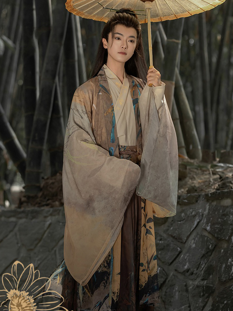 Classic Blue Necklace Ming Dynasty Hanfu Accessory Long Style Yingluo