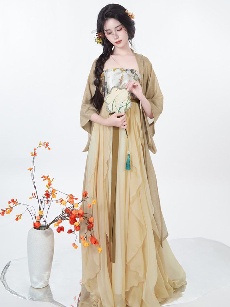 Spring Hanfu Dress for Women with Han Elements