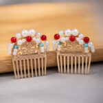 Tang Dynasty-style Gold Hair Ornaments Imperial Court-inspired Chinese Hanfu Accessories