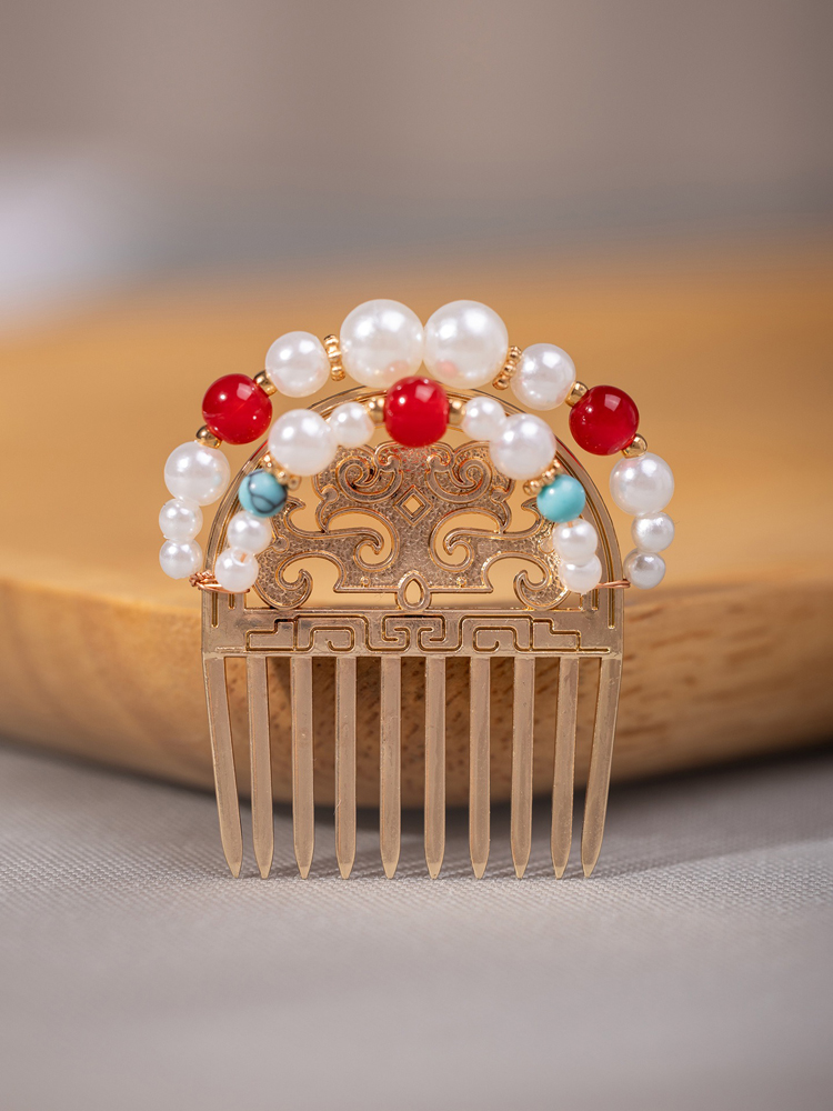 Tang Dynasty-style Gold Hair Ornaments Imperial Court-inspired Chinese Hanfu Accessories