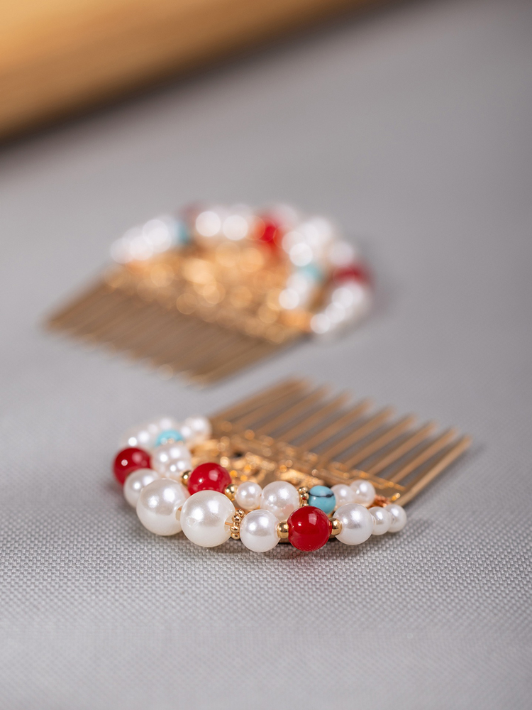 Tang Dynasty-style Gold Hair Ornaments Imperial Court-inspired Chinese Hanfu Accessories