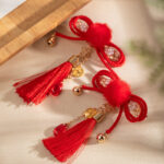 Women Earrings Niche Garnet New Year Jewelry