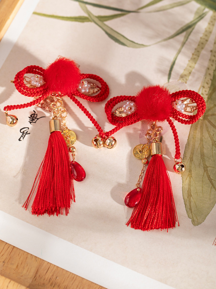 Women Earrings Niche Garnet New Year Jewelry