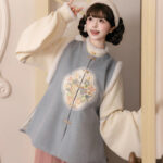 Women New Year Hanfu Bijia Set Ming Dynasty Style Thickened Winter Attire