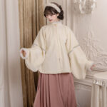 Women New Year Hanfu Bijia Set Ming Dynasty Style Thickened Winter Attire