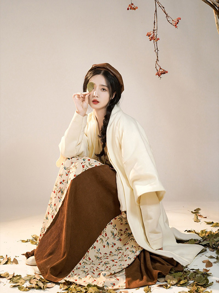 Women Winter Hanfu Song Dynasty Style Thickened Set