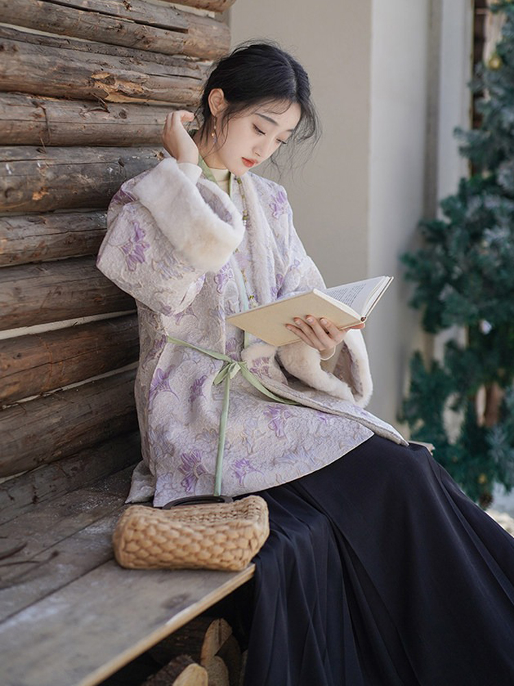 Women Winter Mamian Aoqun Set Casual Ming Dynasty Hanfu