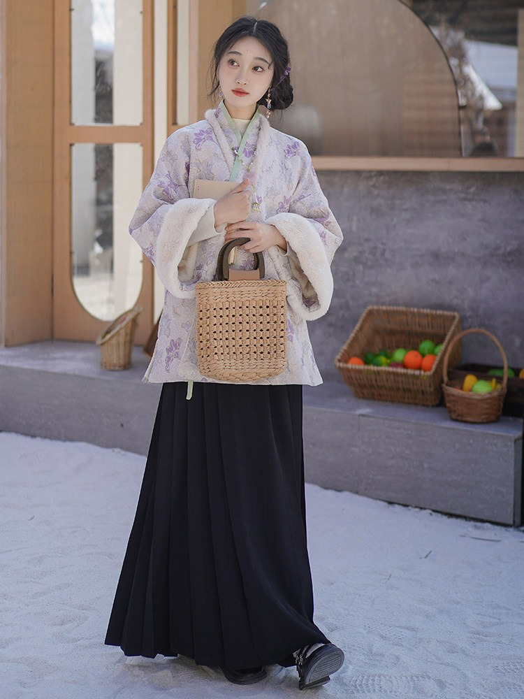 Women Winter Mamian Aoqun Set Casual Ming Dynasty Hanfu