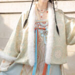 Women Winter Tang Dynasty Hanfu Qixiong Skirt Set Thickened New Year Attire