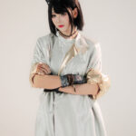 Couple Tang Dynasty Round-Neck Robes in Light Colors Loose-Fitting Martial Arts-Style Hanfu