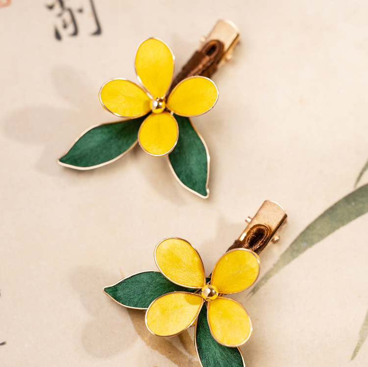 Handcrafted Hanfu Hairpin Osmanthus Ronghua Hair Accessory for Young Girls Hairstyles