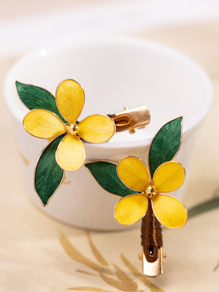 Handcrafted Hanfu Hairpin Osmanthus Ronghua Hair Accessory for Young Girls Hairstyles