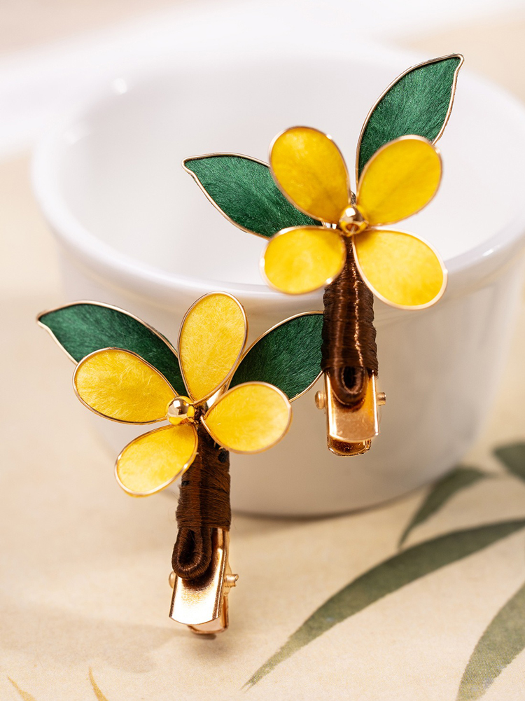Handcrafted Hanfu Hairpin Osmanthus Ronghua Hair Accessory for Young Girls Hairstyles