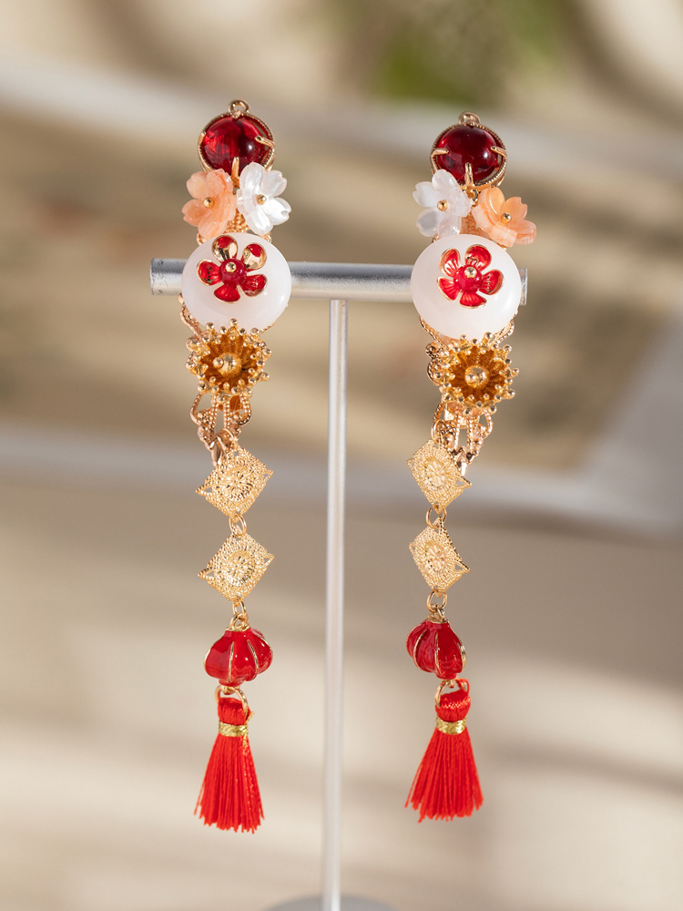 Hanfu New Year Children Hairpins Lantern-Shaped Cute Hair Ornaments