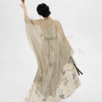 New Chinese-Style Floral Embroidered Cardigan Jacket with Modified Strapless Mress Set