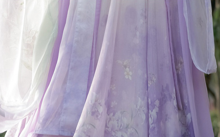 Spring Hanfu Women's Long Tang Dynasty Style Wide-Sleeved Outer Garment with Qixiong Skirt