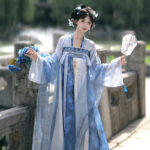 Spring Women Hanfu Tang-Style Qixiong Shanqun Ethereal Daily Set