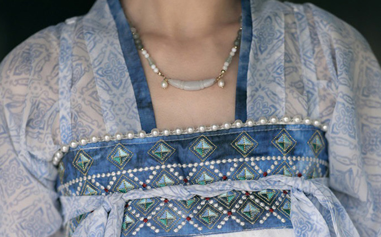 Spring Women Hanfu Tang-Style Qixiong Shanqun Ethereal Daily Set