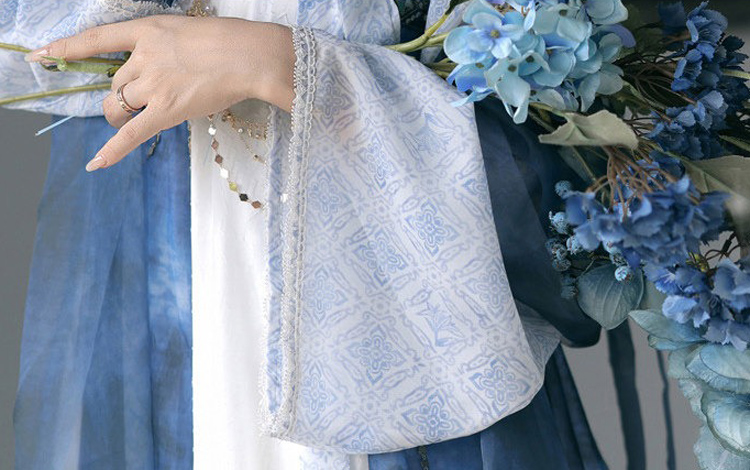 Spring Women Hanfu Tang-Style Qixiong Shanqun Ethereal Daily Set