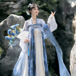 Spring Women Hanfu Tang-Style Qixiong Shanqun Ethereal Daily Set