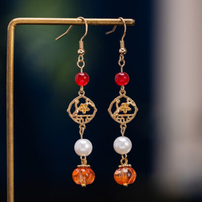 Traditional-Style Accessories Women's Fringe Earrings for Hanfu Outfits