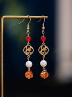 Traditional-Style Accessories Women's Fringe Earrings for Hanfu Outfits