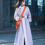 Women's Hanfu Round-Neck Robe Fashionable Windbreaker Outdoor Jacket