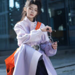 Women's Hanfu Round-Neck Robe Fashionable Windbreaker Outdoor Jacket