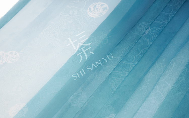 Women's Ming Dynasty Elegant Tencel Hanfu Mamian Skirt Set Dui Chuan Jiao