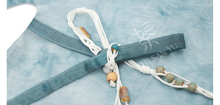 Women's Ming Dynasty Elegant Tencel Hanfu Mamian Skirt Set Dui Chuan Jiao