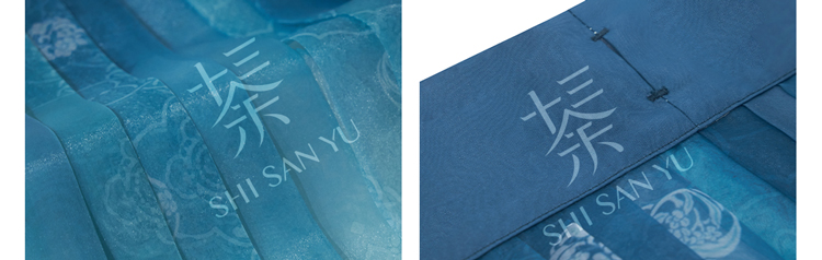 Women's Ming Dynasty Elegant Tencel Hanfu Mamian Skirt Set Dui Chuan Jiao