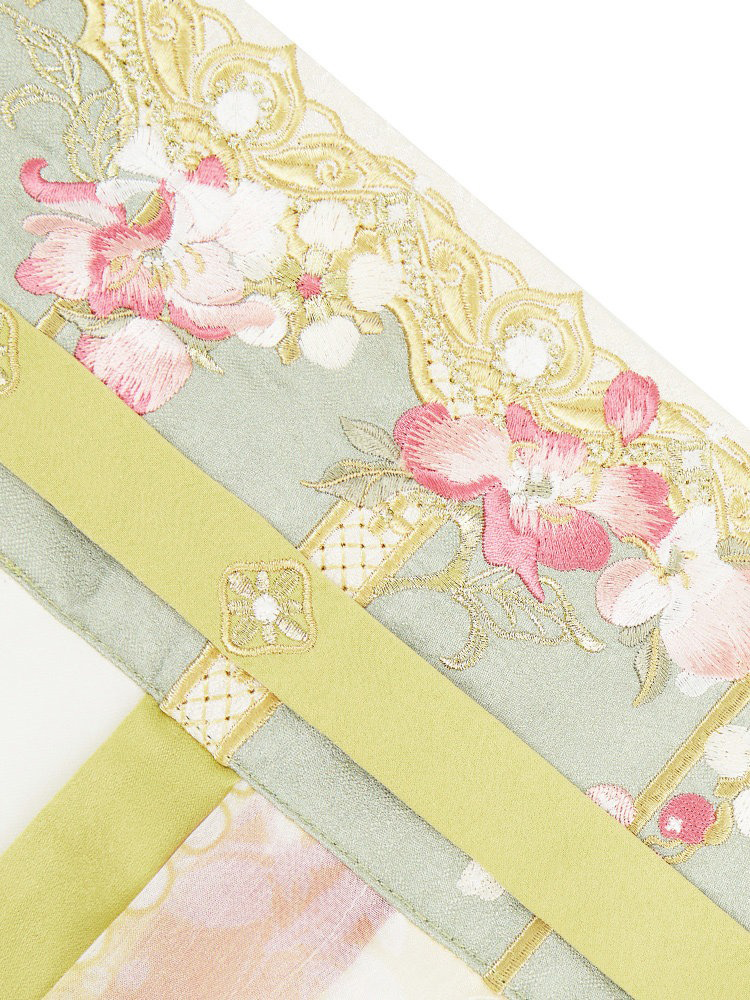 Women's Pink Qixiong Shanqun Tang Dynasty Embroidered Hanfu Duijin Shirt