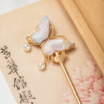 Butterfly Hairpin Handmade Hanfu Hair Accessory Intangible Cultural Heritage Element Headpiece