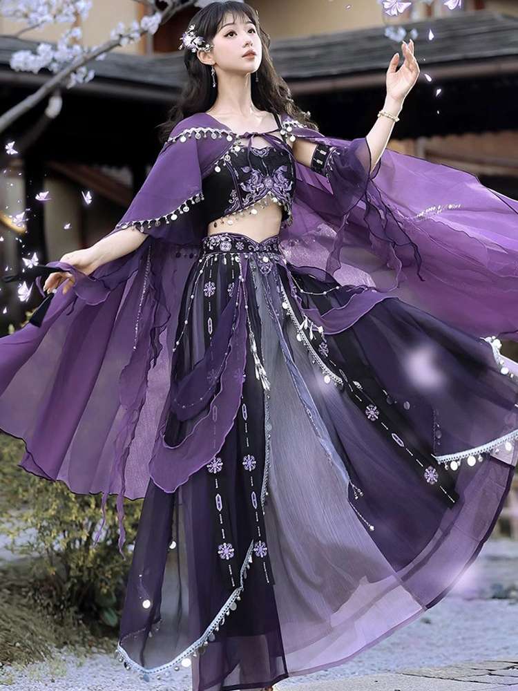 Classic Ladies Hanfu Tianzhu Princess Exotic Style Cosplay Attire