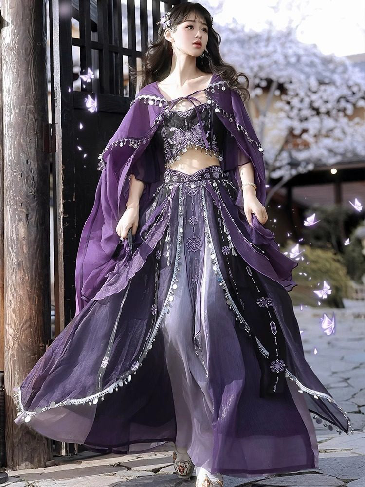 Classic Ladies Hanfu Tianzhu Princess Exotic Style Cosplay Attire