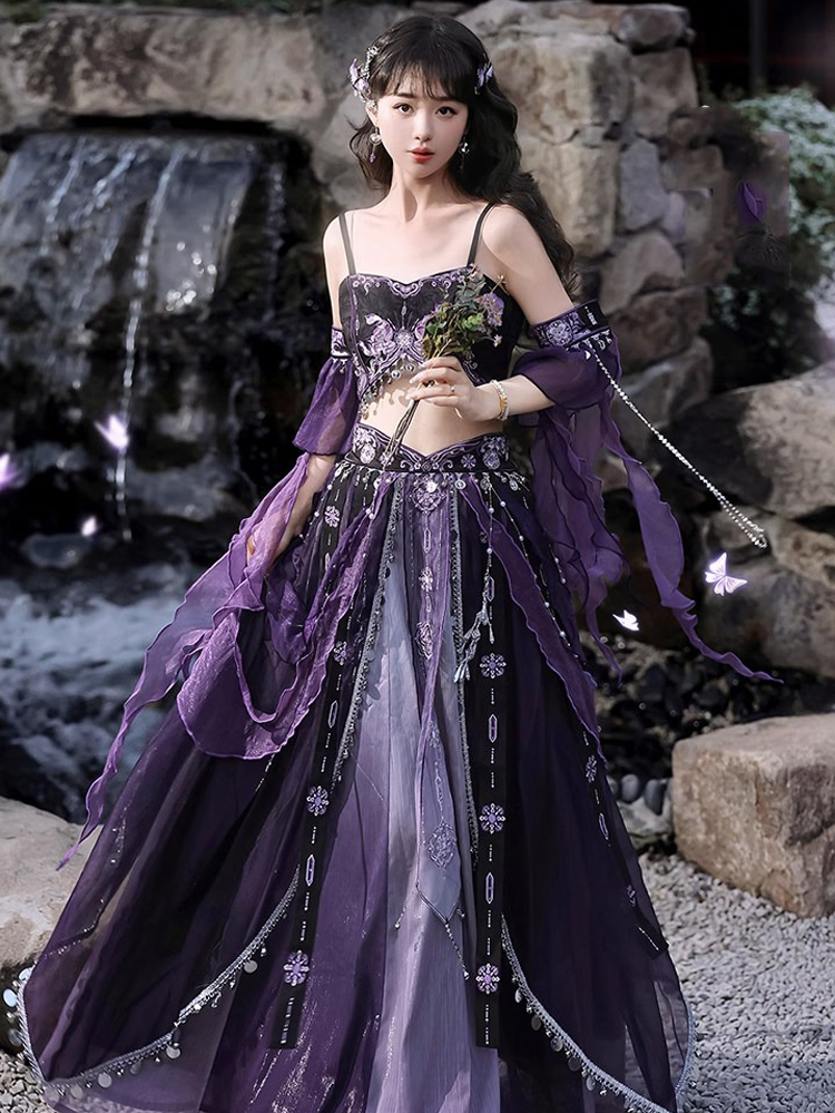 Classic Ladies Hanfu Tianzhu Princess Exotic Style Cosplay Attire