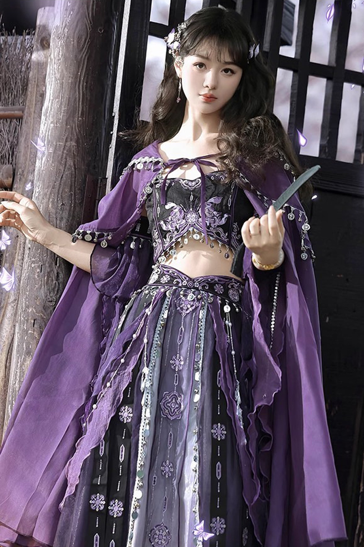 Classic Ladies Hanfu Tianzhu Princess Exotic Style Cosplay Attire