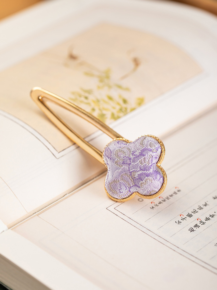 Handmade Hanfu Hairpins Vintage Side Clips Traditional Costume Hair Accessories for Cheongsam