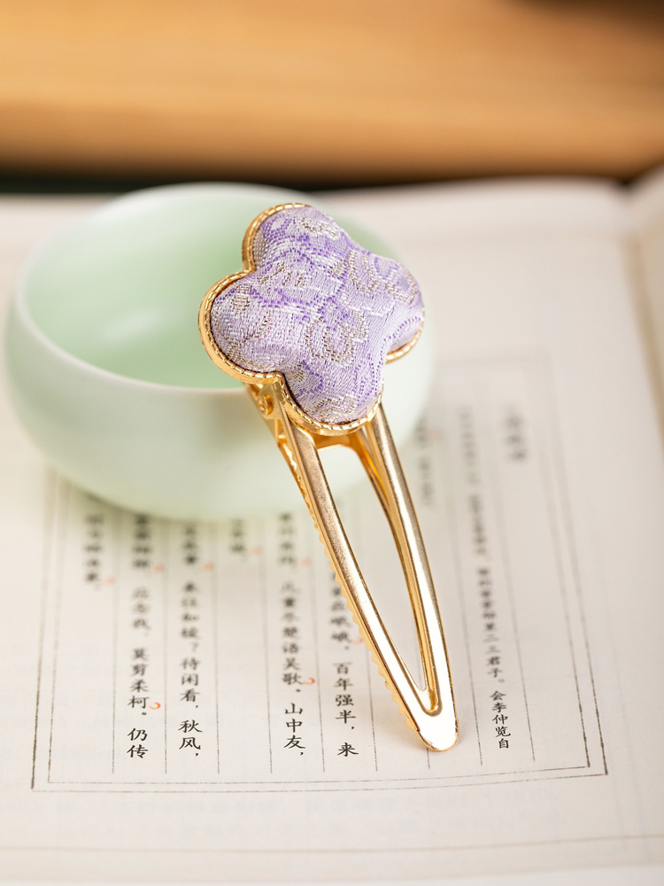 Handmade Hanfu Hairpins Vintage Side Clips Traditional Costume Hair Accessories for Cheongsam