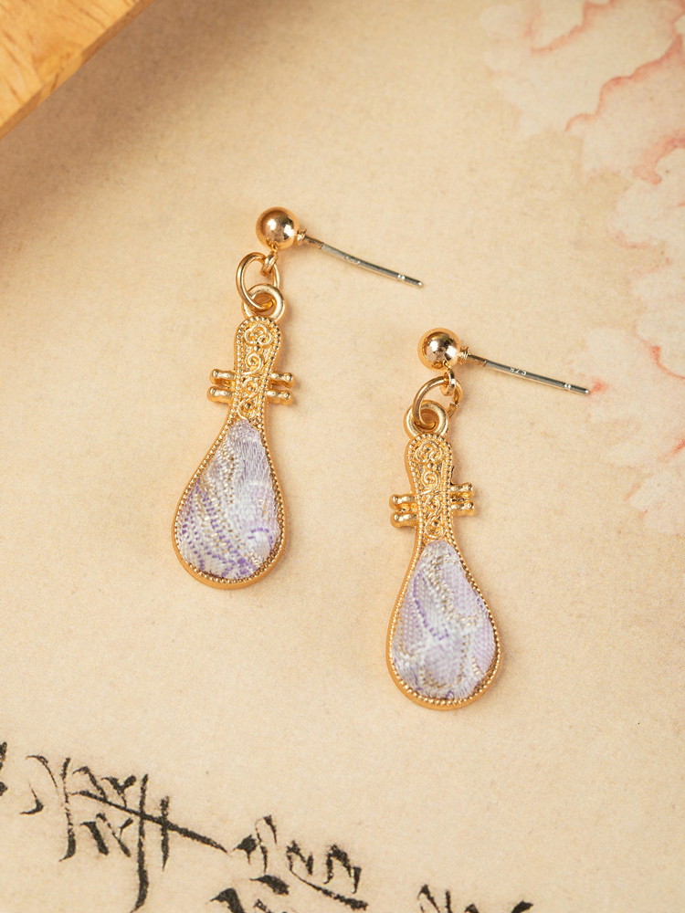 Hanfu Earrings Pipa Element Vintage Cheongsam Earrings