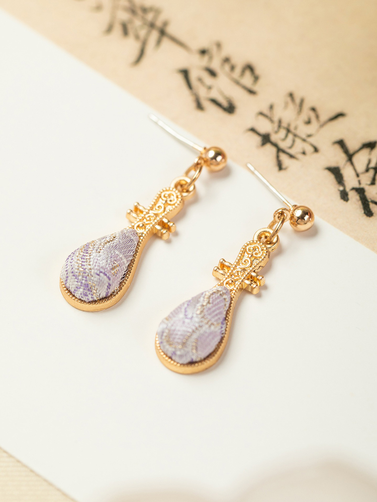 Hanfu Earrings Pipa Element Vintage Cheongsam Earrings
