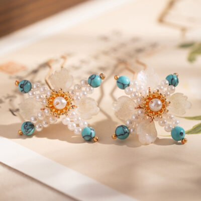 Hanfu Floral Hairpin New Chinese-Style Vintage Hair Accessory