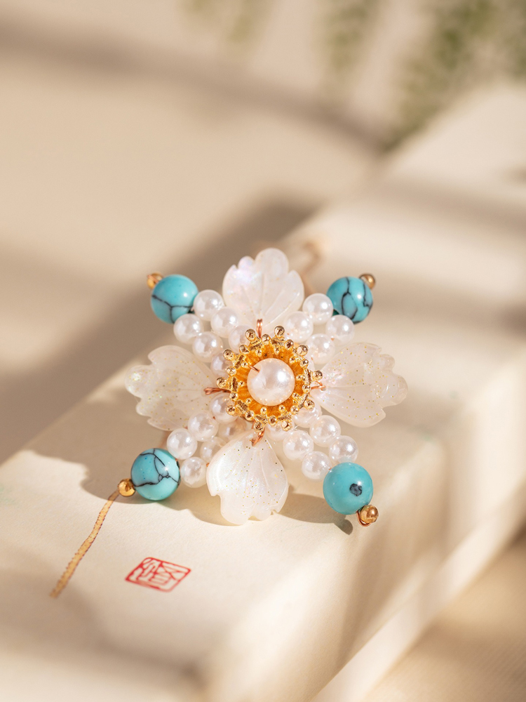 Hanfu Floral Hairpin New Chinese-Style Vintage Hair Accessory