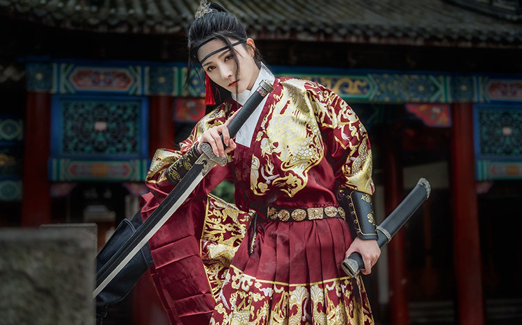 Hanfu Ming Dynasty Robe Martial Arts Style Feiyu Fu Couple Set