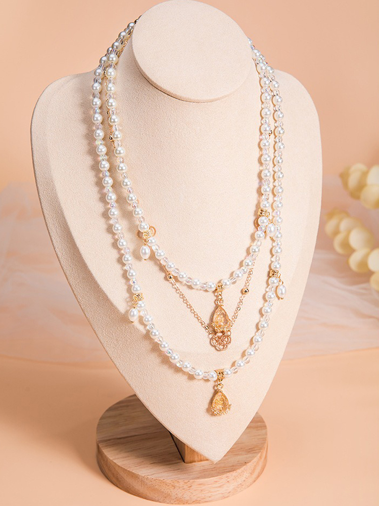 Hanfu Necklace Multi-Layer Yingluo Vintage Ming Dynasty Style Han Element Accessories