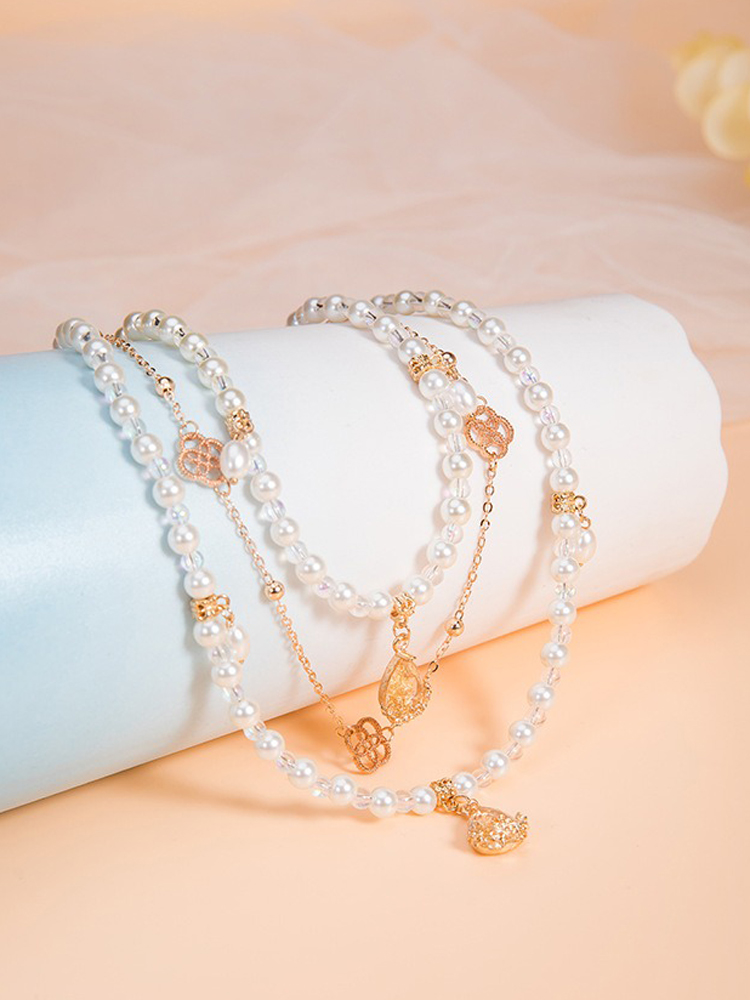 Hanfu Necklace Multi-Layer Yingluo Vintage Ming Dynasty Style Han Element Accessories