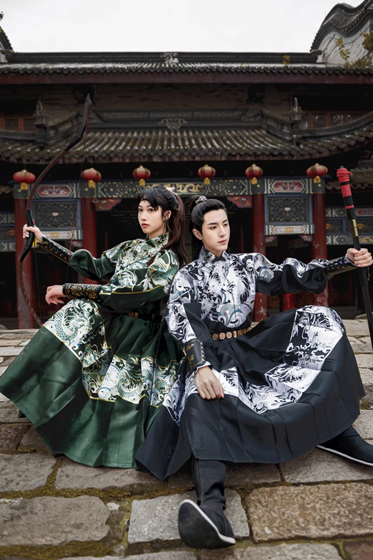 Ming Dynasty Feiyu Fu Couple Wuxia Set Tieli Clothing