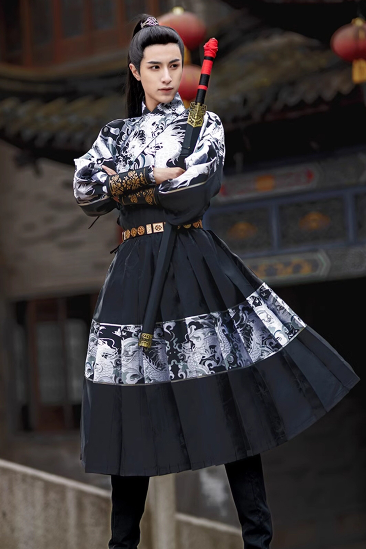 Ming Dynasty Feiyu Fu Couple Wuxia Set Tieli Clothing