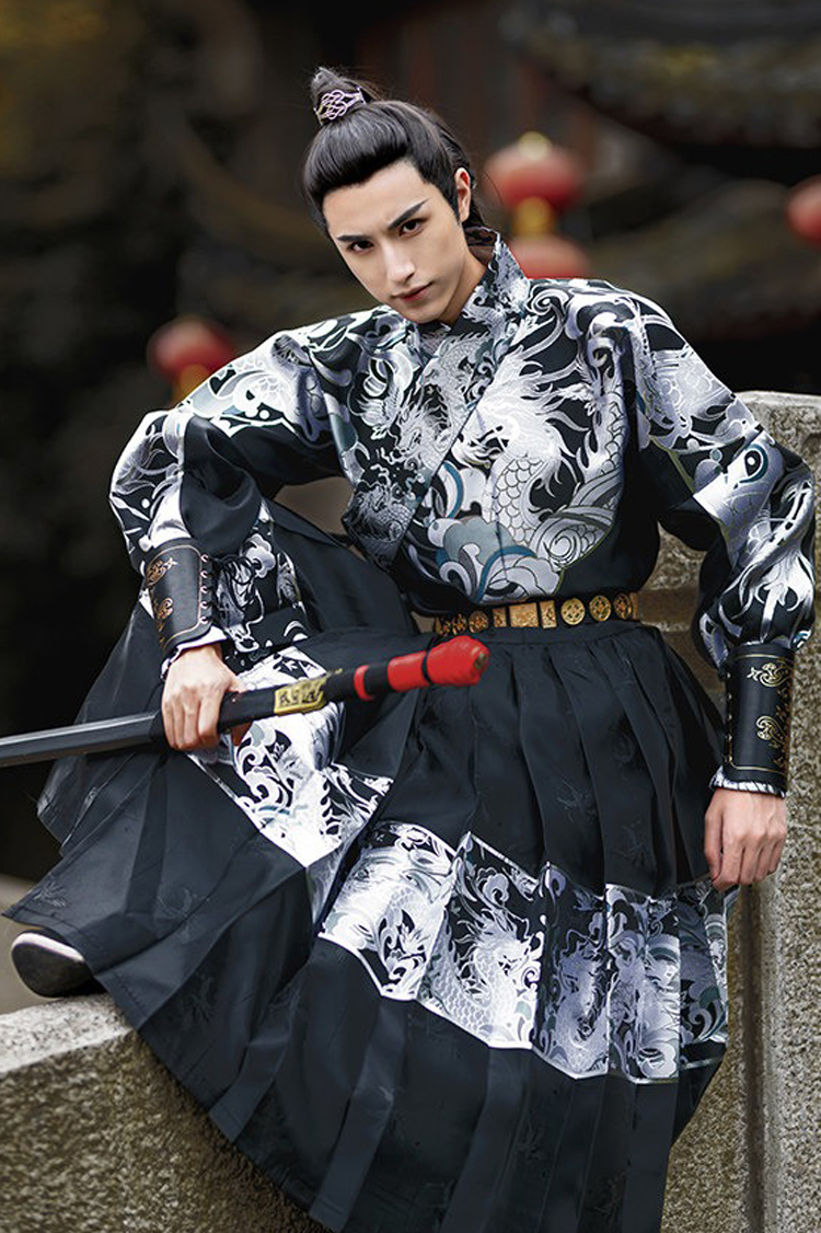 Ming Dynasty Feiyu Fu Couple Wuxia Set Tieli Clothing