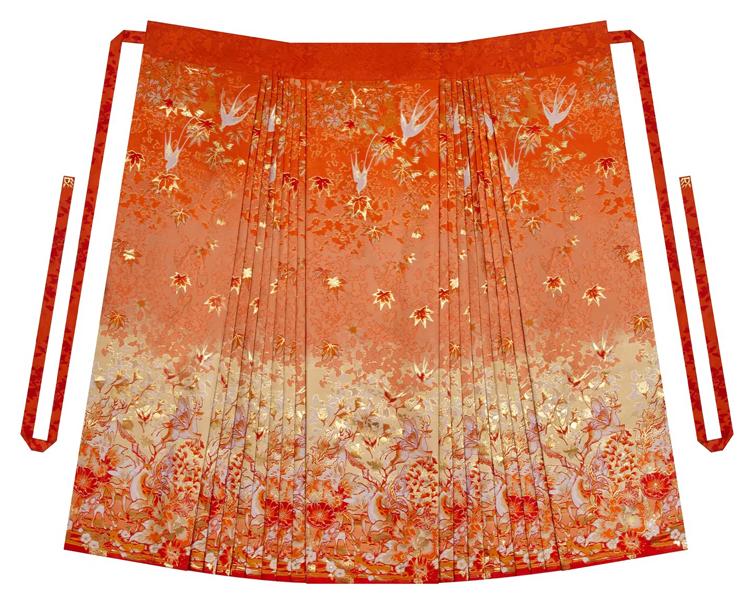 Ming Dynasty Hanfu Stand Collar Pipa Sleeves Shirt Mamian Skirt Elegant Ensemble